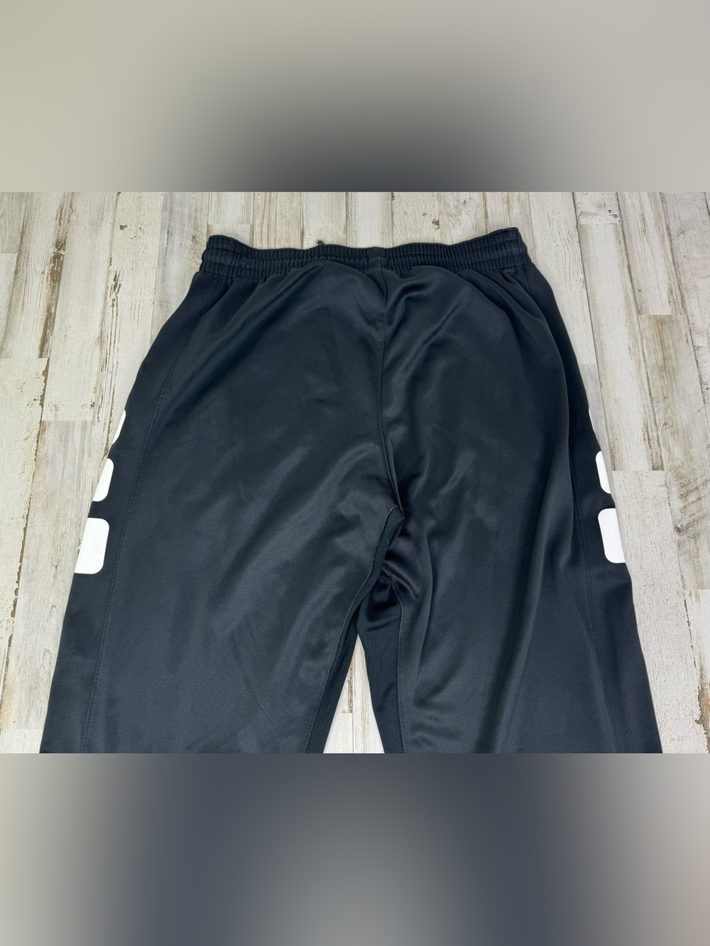Nike Men's Black Sweatpants Size Large Elastic Waist Activewear - Picture 9 of 10